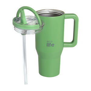 Ποτήρι Με Καπάκι & 2 Χερούλια Green Tea 900ml (2Handles Lid) 