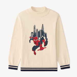 Πουλόβερ αγοριού Spider-Man από πλέξιμο 