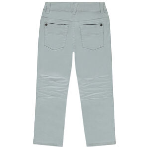 Παντελόνι slim twill μονόχρωμο αγόρι 