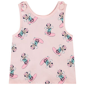 Αμάνικο μπλουζάκι jersey με σχέδιο Minnie Disney για bebe κορίτσι 