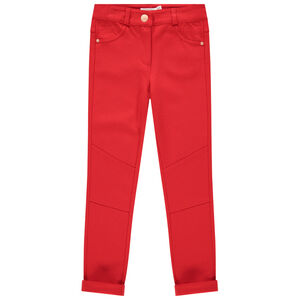 Παντελόνι σε ύφασμα Milano μονόχρωμο 