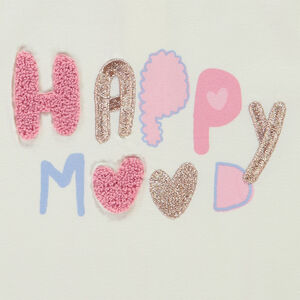 T-shirt μακρυμάνικο με φαντεζί μήνυμα για μωρό κορίτσι 