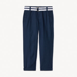 Παντελόνι καμπάνα από καμβά με ζώνη για αγόρια 