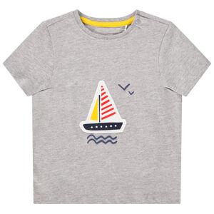 T-shirt κοντομάνικο με patch κέντημα για bebe αγόρι Main T-shirt κοντομάνικο με patch κέντημα για bebe αγόρι