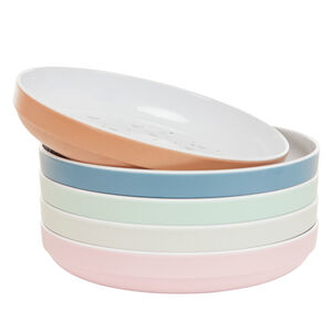 Πιάτο από μελαμίνη με σχέδιο ροζ καρδιές 