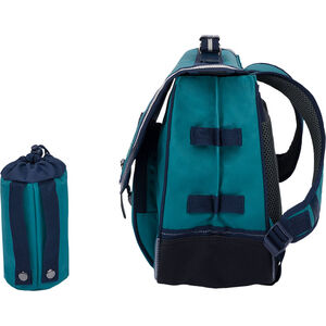 Cartable Dan avec poche pour gourde - vert 