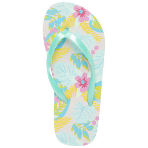 Tongs imprimées fantaisies all-over pour fille avec lanière selon l'âge 