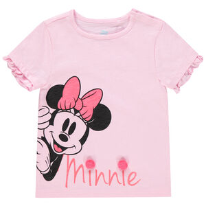 T-shirt κοντομάνικο από βαμβάκι με σχέδιο Minnie Disney 