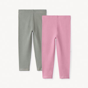 Σετ από 2 μακριά σλιπ μονόχρωμα για κορίτσι μωρό 