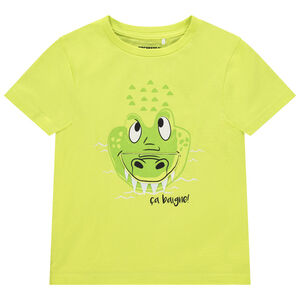 T-shirt κοντομάνικο με σχέδιο κροκόδειλος με οργανικό βαμβάκι Main T-shirt κοντομάνικο με σχέδιο κροκόδειλος με οργανικό βαμβάκι