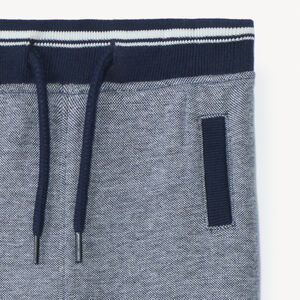 Παντελόνι jogging πλεκτό πικέ με εφέ chiné για μωρό αγόρι 