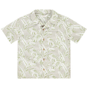 Πουκάμισο κοντομάνικο με σχέδιο φύλλα για αγόρι 
