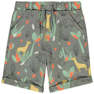 Βερμούδα από φούτερ με σχέδιο σαφάρι για μωρό αγόρι 