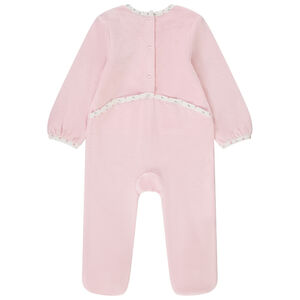 Dors-bien en velours Dumbo Disney pour bébé fille avec ouvertures différentes selon l'âge 