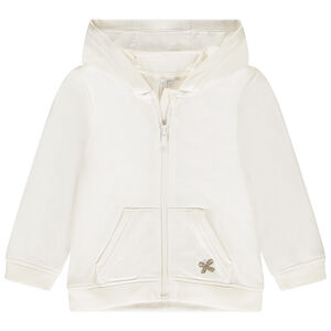 Ζακέτα από φούτερ με κέντημα πεταλούδα για μωρό κορίτσι 