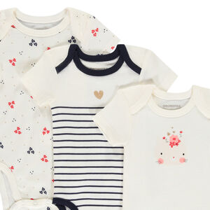 Σέτ από 7 κοντομάνικα bodies με φαντεζί σχέδιο για κορίτσι . 