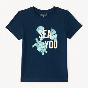 T-shirt με κοντά μανίκια και φανταστικό τύπωμα για αγόρια 