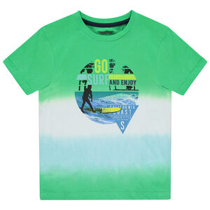 T-shirt κοντομάνικο effet tie and dye με σχέδιο σε στυλ surf Main T-shirt κοντομάνικο effet tie and dye με σχέδιο σε στυλ surf