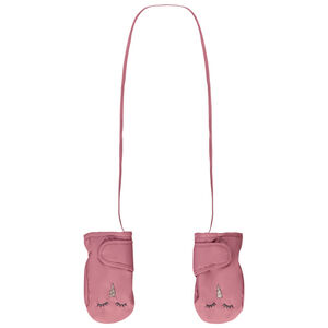 Μουφλάκια licornes με επένδυση sherpa για bebe κορίτσι 