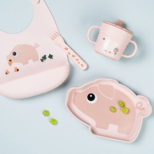 Σαλιάρα Από Σιλικόνη Pigee Powder 