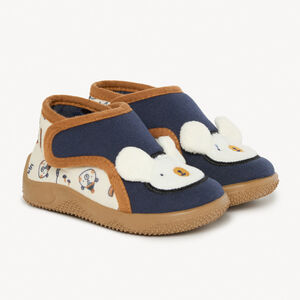 Μπαλαρίνες με κέντημα αρκούδας και ανάγλυφα αυτιά για αγόρι  Main Μπαλαρίνες με κέντημα αρκούδας και ανάγλυφα αυτιά για αγόρι