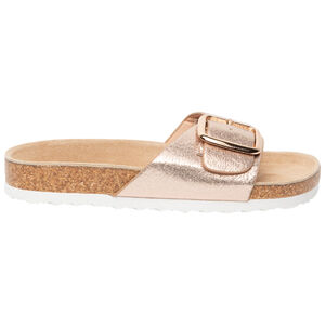 Sandales dorées à bride avec boucle pour fille 