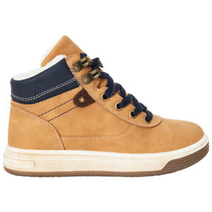 Bottillons camel avec lacets et zip pour garçon  Main Bottillons camel avec lacets et zip pour garçon