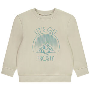 Φούτερ molleton print φαντεζί για αγόρι 