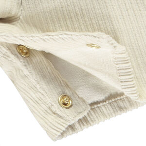 Σαλοπέτα κοντή μονόχρωμη από βελουτέ για μωρό κορίτσι 