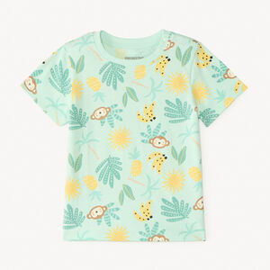 T-shirt με κοντά μανίκια με φανταστικό σχέδιο για μωρό αγόρι 