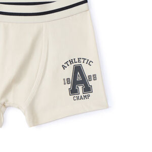 Σετ 5 boxers ριγέ και μονόχρωμα για αγόρι 