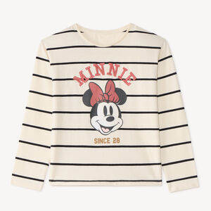 T-shirt manches longues fille rayé Minnie 