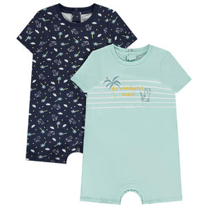 "Σετ από 2 combishorts με φαντεζί σχέδιο για μωρό αγόρι" 