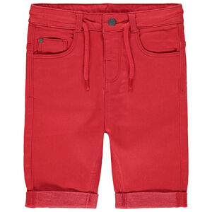 Βερμούδα από υφασμάτινο με κορδόνια περίσφιξης 