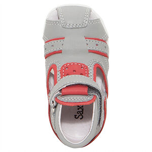 Δερμάτινα πέδιλα με βέλκρο και φάσες σε αντίθεση 