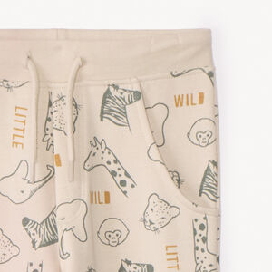 Παντελόνι φόρμας molleton με σχέδιο savane για bebe αγόρι 