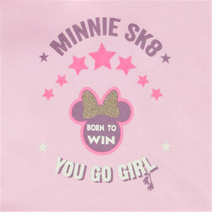 Φούτερ με κουκούλα oversize print Minnie Disney για κορίτσι 