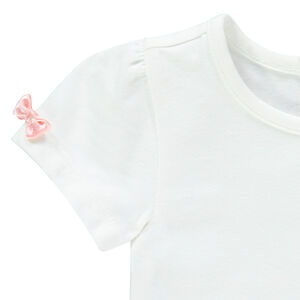 Body κοντομάνικο μονόχρωμο με φιόγκο 