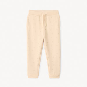 Παντελόνι jogging από φούτερ με σχέδιο φιόγκο για μωρό κορίτσι 