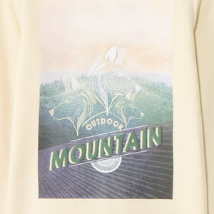 Μπλουζάκι jersey με ψηλό γιακά και φωτοεκτύπωση για αγόρι 