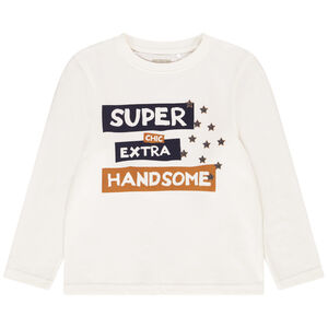 T-shirt μακρυμάνικο βαμβακερό μήνυμα σχέδιο για αγόρι Main T-shirt μακρυμάνικο βαμβακερό μήνυμα σχέδιο για αγόρι