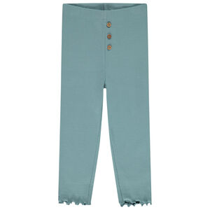 Κολάν με εφέ ριγέ και κουμπιά καρύδας για μωρό κορίτσι 