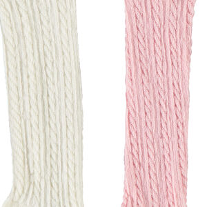 Lot de 2 paires de collants épais torsadés pour bébé fille 