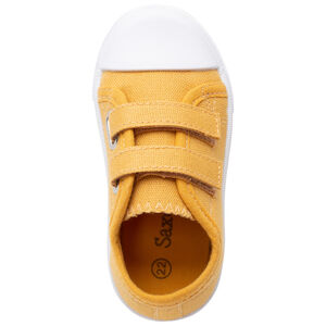 Αθλητικά παπούτσια κίτρινα από ύφασμα με σκρατς από 24 έως 35 