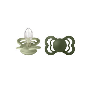 Σετ Πιπίλες 2Τμχ Supreme Sage/Hunter Green – Συμμετρική No2 Bibs  