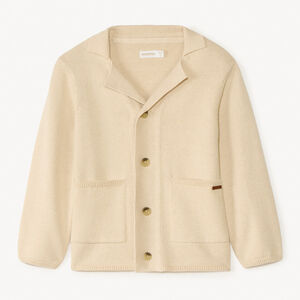 Γιλέτ ασύμμετρο με μακριά μανίκια και γιακά για αγόρι 