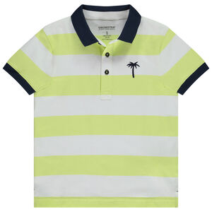 Πόλο κοντομάνικο ριγέ με κέντημα φοίνικα για αγόρι 