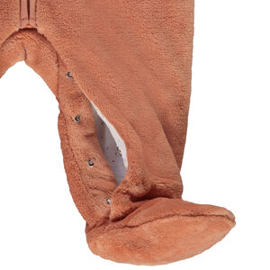 "Παλτό από sherpa μονόχρωμο με φανταχτερή κουκούλα για μωρό" 