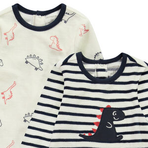 Σετ 2 βελουτέ φορμών δεινοσαύρων για μωρό αγόρι με διαφορετικές ανοίξεις ανάλογα με την ηλικία 