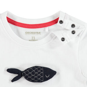 T-shirt κοντομάνικο με οργανικό βαμβάκι και σχέδιο 